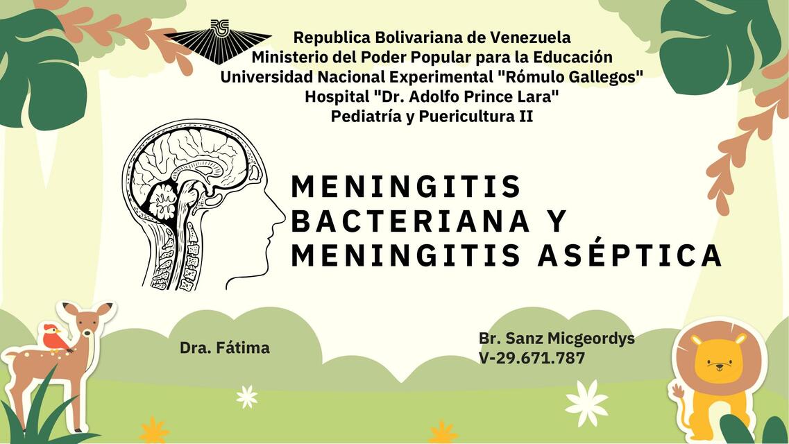 Meningitis Bacteriana y Aséptica