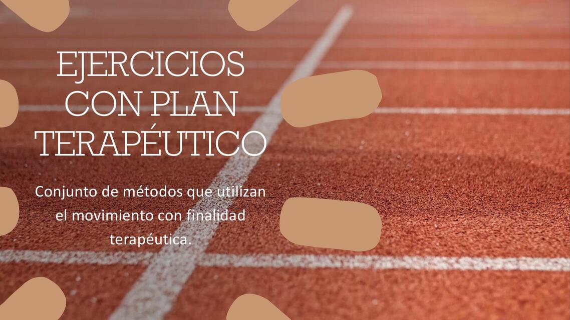 EJERCICIOS CON PLAN TERAPÉUTICO