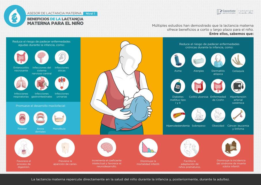 Beneficios de la lactancia materna para el nino