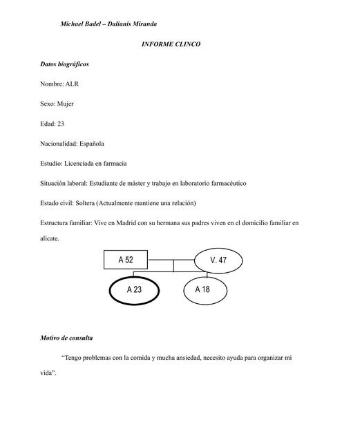 Informe clinico 