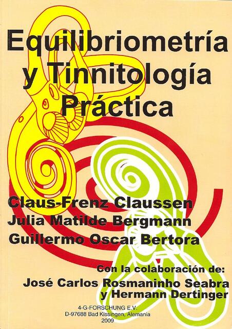 Equilibriometria y tinnitologia practica Claussen