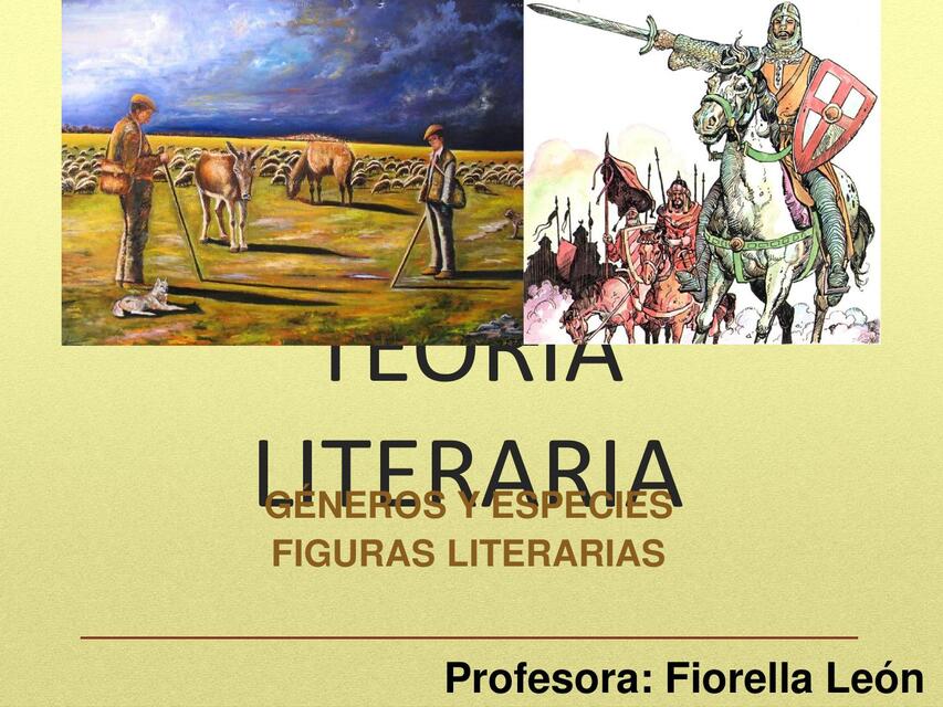 1 TEORÍA LITERARIA