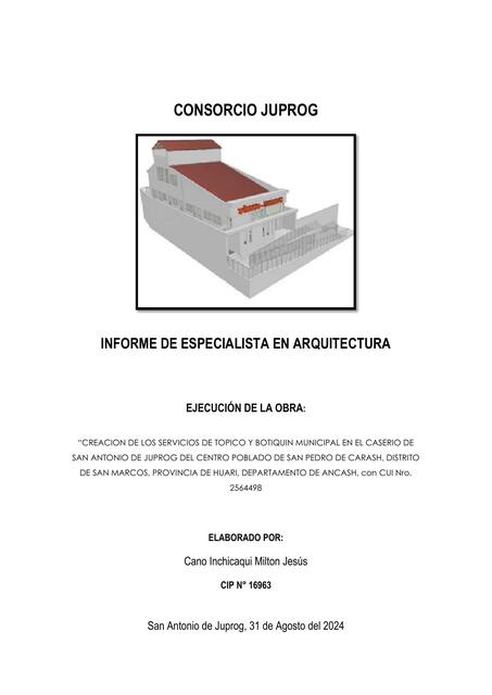 INFORME DE ARQUITECTURA