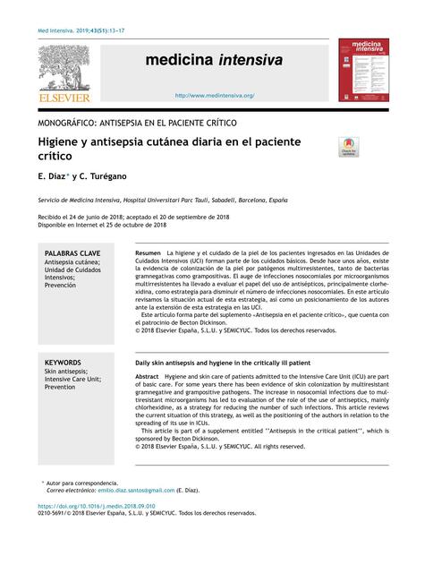 Higiene y antisepsia 1