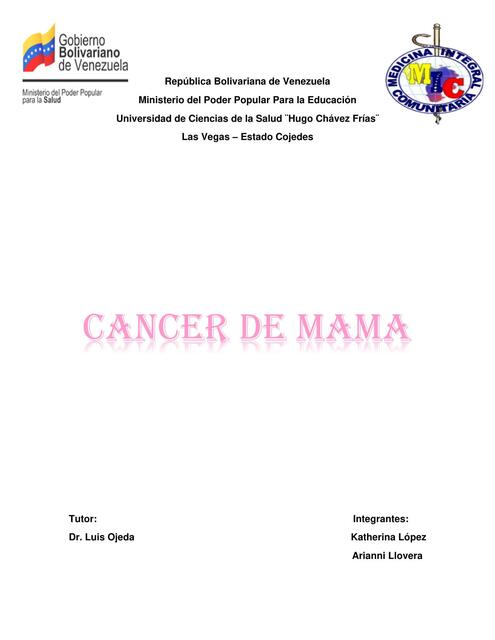 CANCER DE MAMA