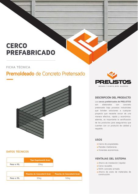 Cerco Prefabricado 