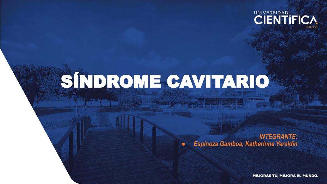 SÍNDROME CAVITARIO