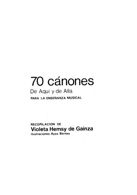 70 Canones de aqui y de alla Gainza