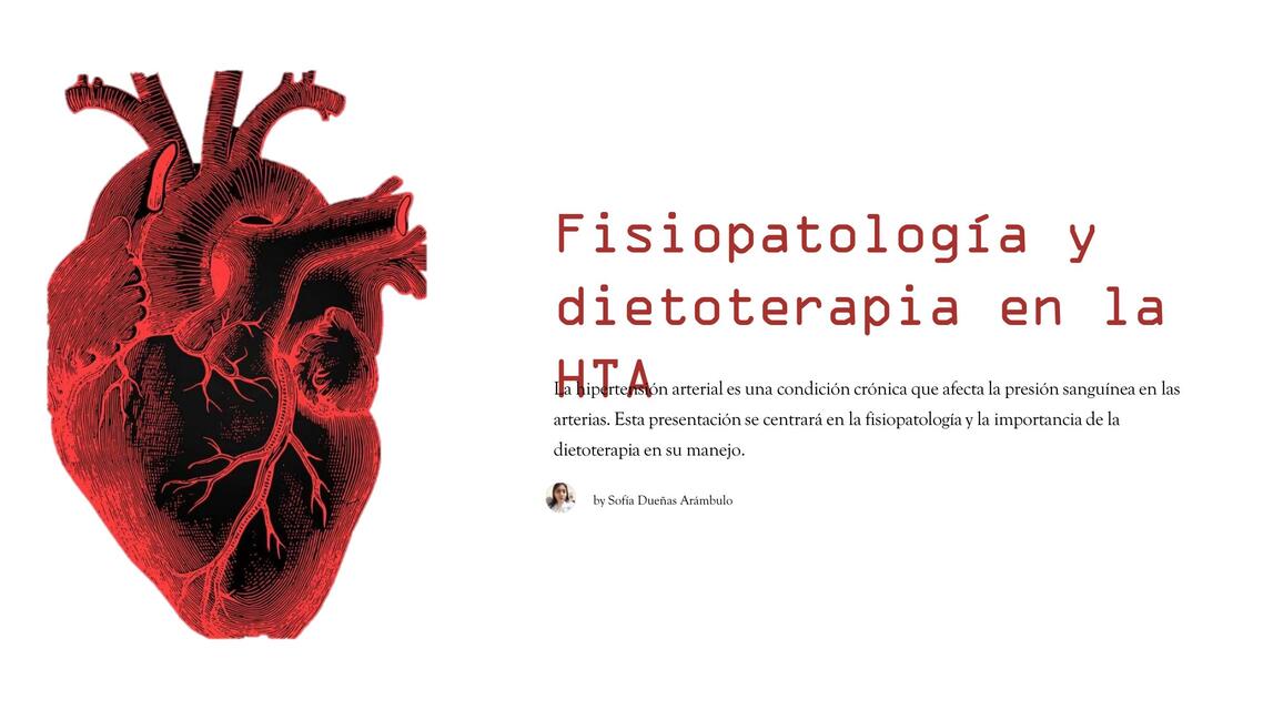 FISIOPATOLOGÍA Y NUTRICIÓN EN HIPERTENSIÓN