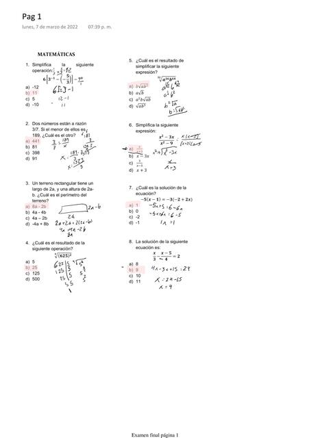 Examen final