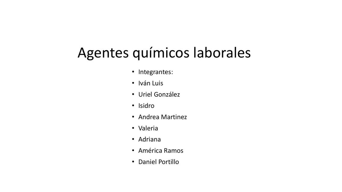 agentes químicos