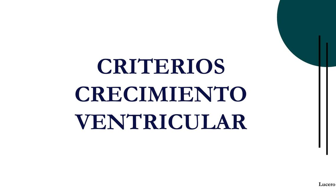 CRITERIOS CRECIMIENTO VENTRICULAR