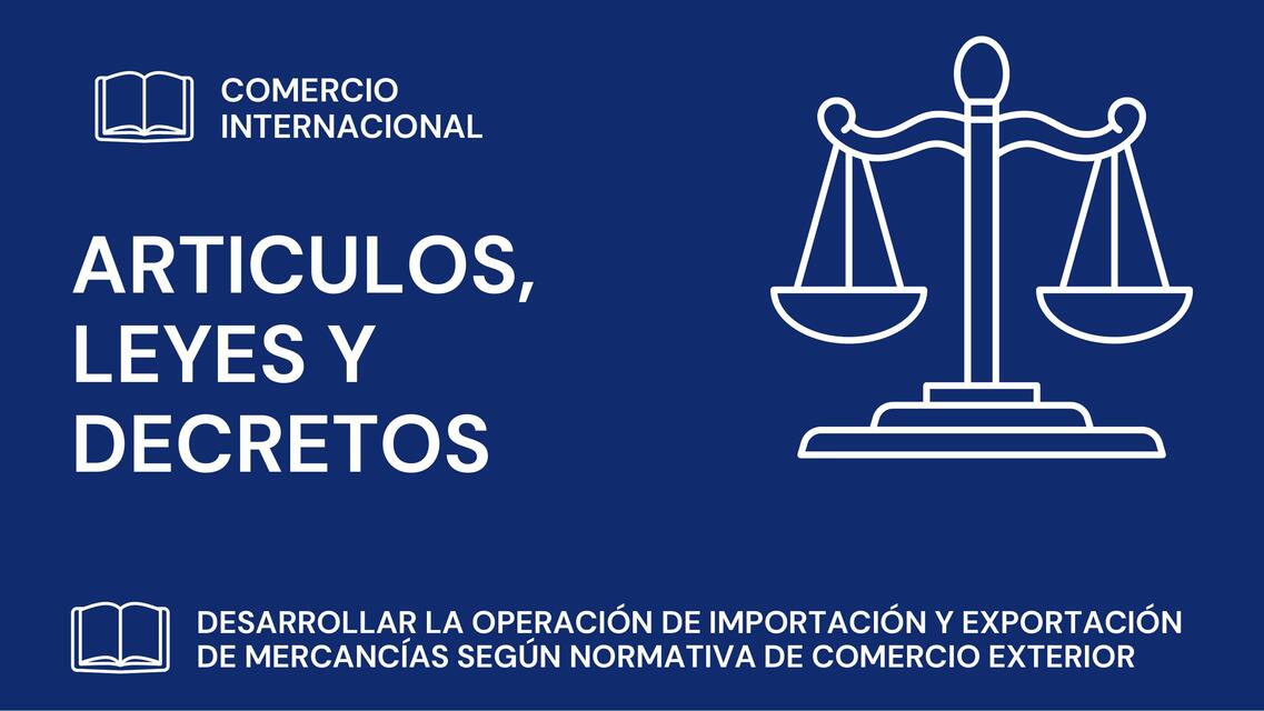 Leyes de comercio internacional