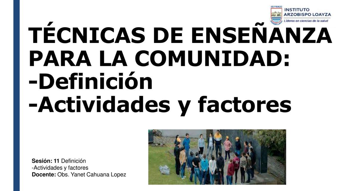 SESION 11 comunidad