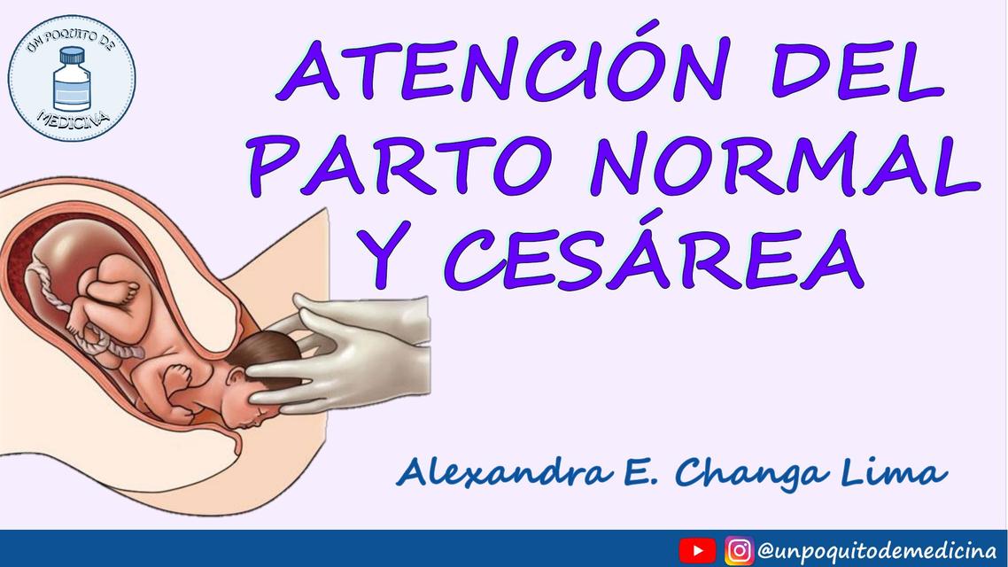 TRABAJO DE PARTO NORMAL Y CESÁREA