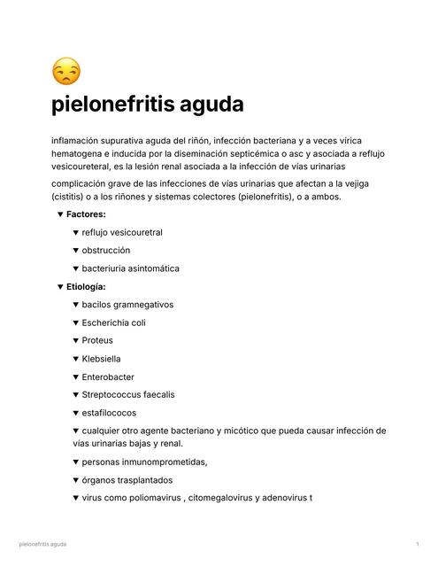 PIELONEFRITIS AGUDA