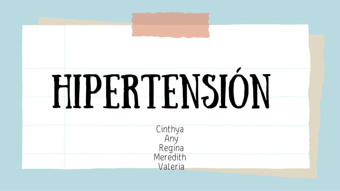 Hipertensión