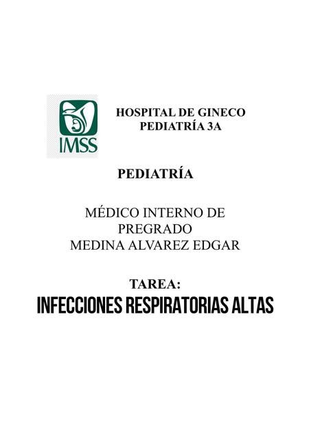 Infecciones vías respiratorias altas