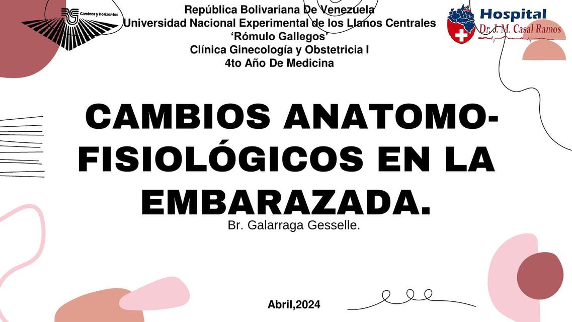 Cambios anatomo/fisiologicos en la mujer embarazada