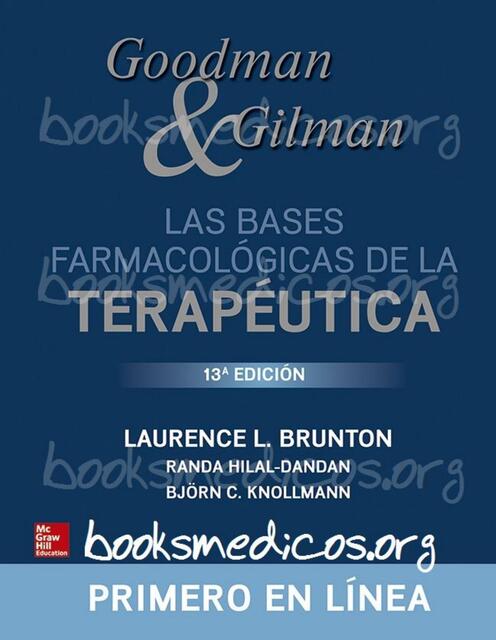 Goodman Gilman Las Bases Farmacologicas de la Tera