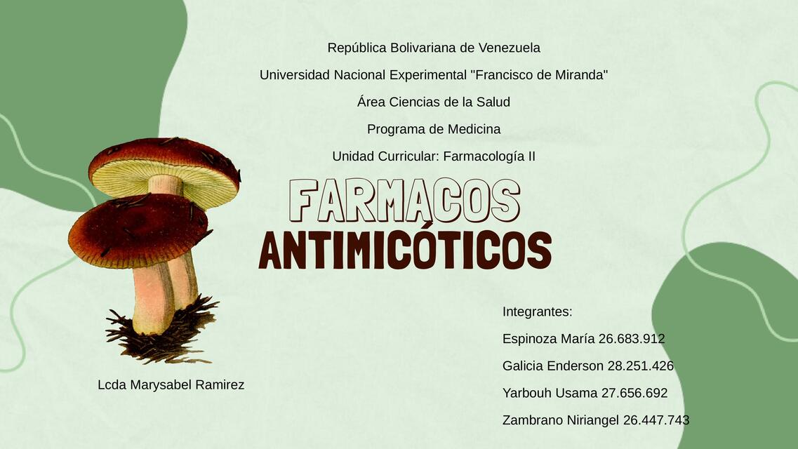 ANTIMICOTICOS II UNIDAD