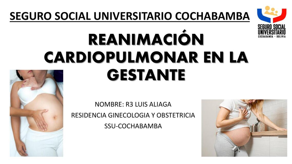 REANIMACIÓN CARDIOPULMONAR EN LA GESTANTE