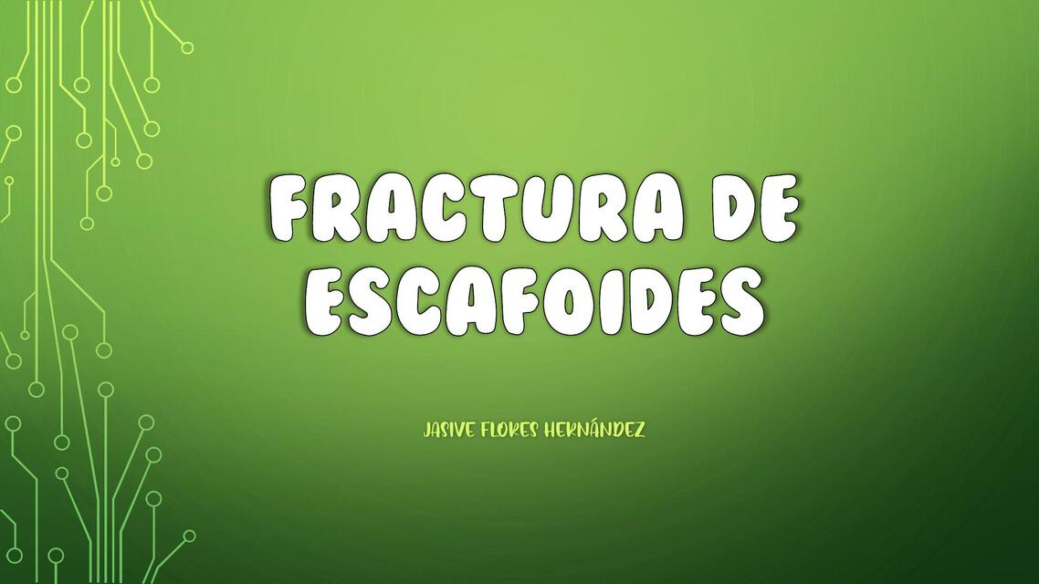 Fractura de Escafoides