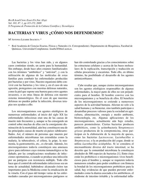 03 Bacterias y virus cómo nos defendemos autor Ma