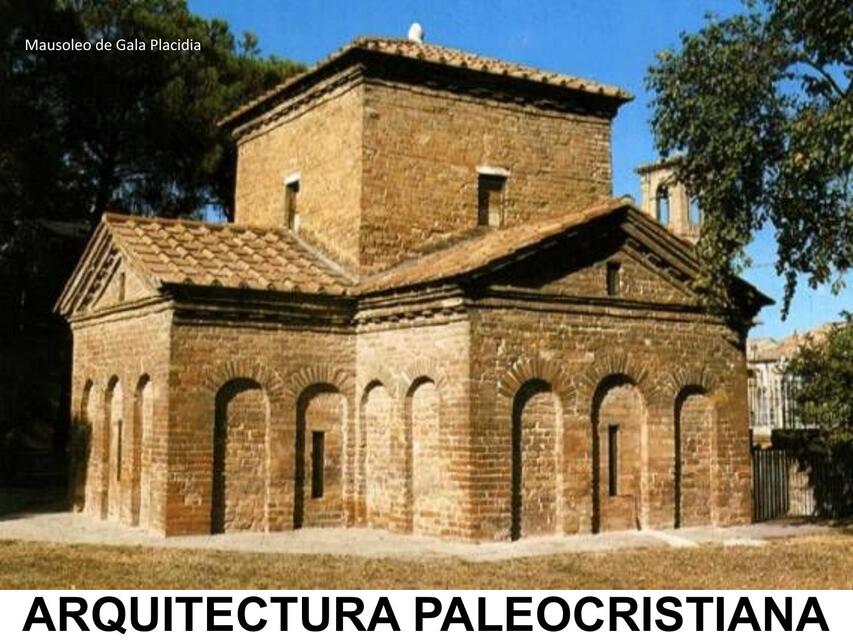 ARQUITECTURA PALEOCRISTIANA