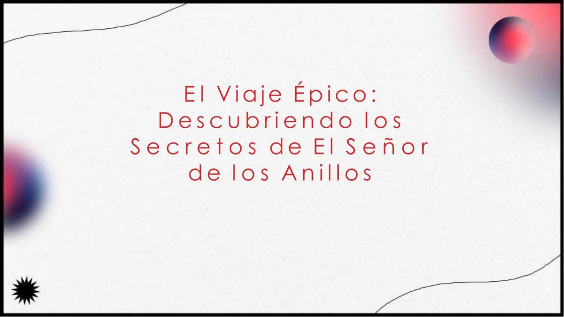 El Señor de los Anillos