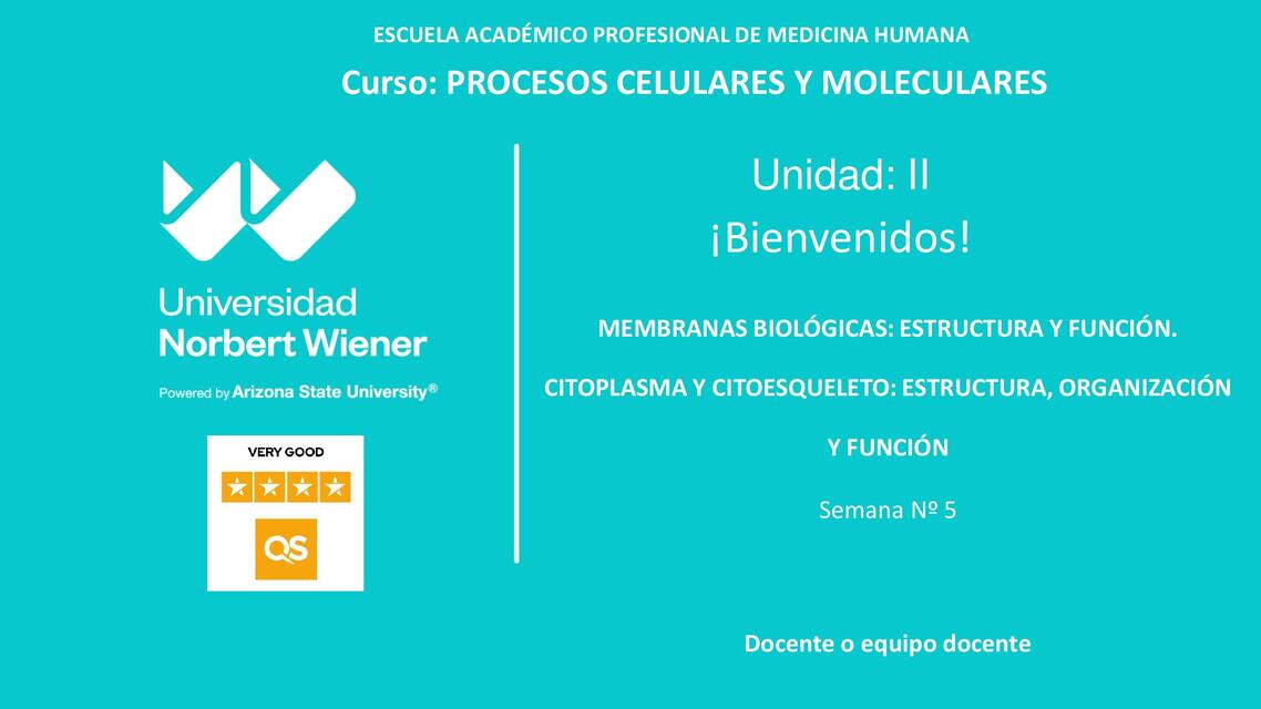 SEMANA 5 MEMBRANAS BIOLÓGICAS CITOPLASMA Y CITOESQ