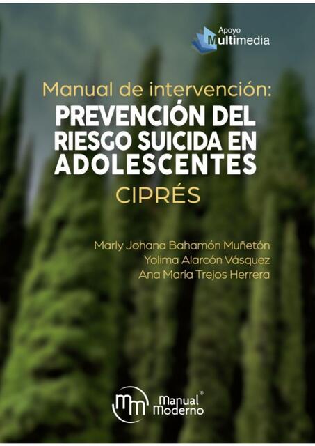 Manual de intervención prevención del riesgo suici