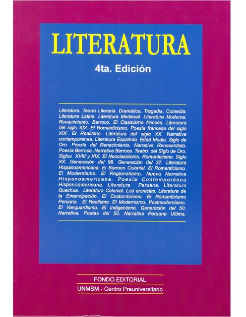 Literatura PreSanMarcos