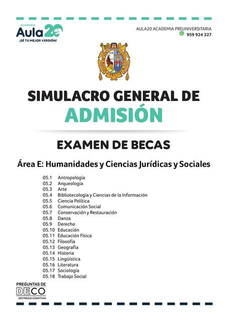 SIMULACRO AREA E