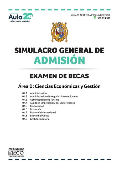 SIMULACRO AREA D