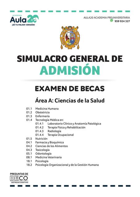 SIMULACRO AREA A 1 1