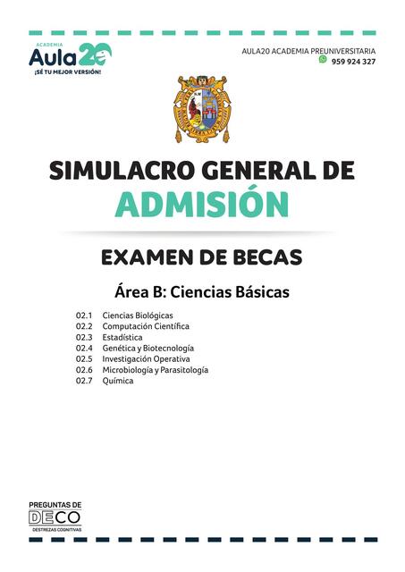 SIMULACRO AREA B