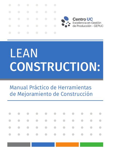 Manual Lean Construction Herramientas de Mejoramiento