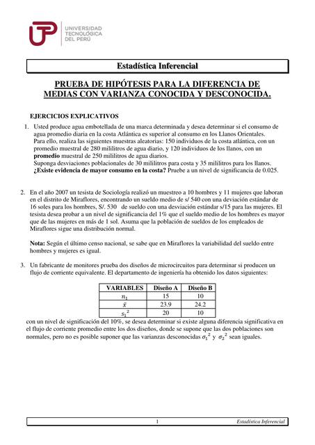 prueba de hipotesis INFERENCIAL