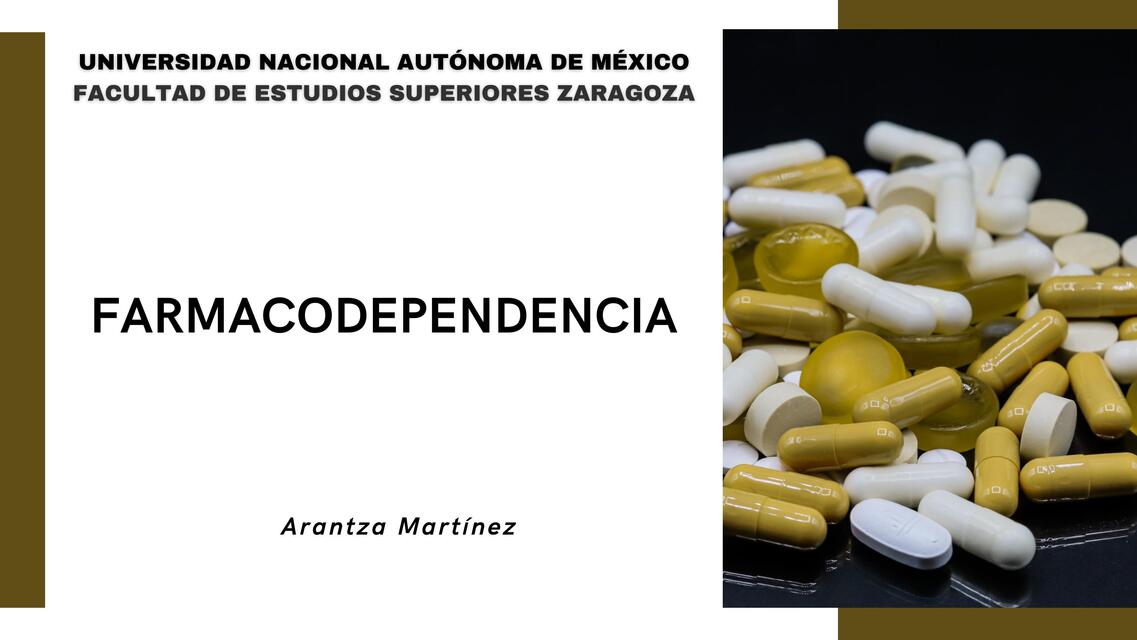 FARMACODEPENDENCIA