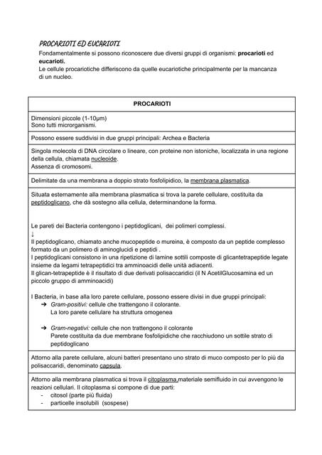 biologia vegetale primo parziale dalla definizione