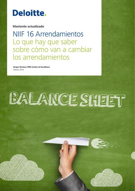 Deloitte ES Auditoria NIIF 16 arrendamientos