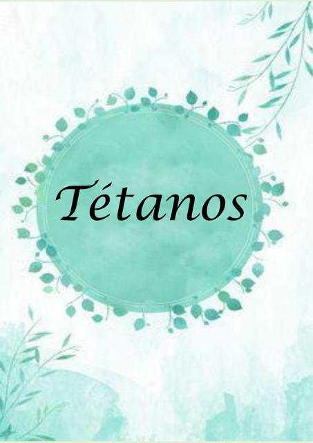 Tétanos