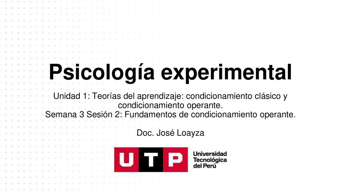 S3 s2 Fundamentos condicionamiento operante
