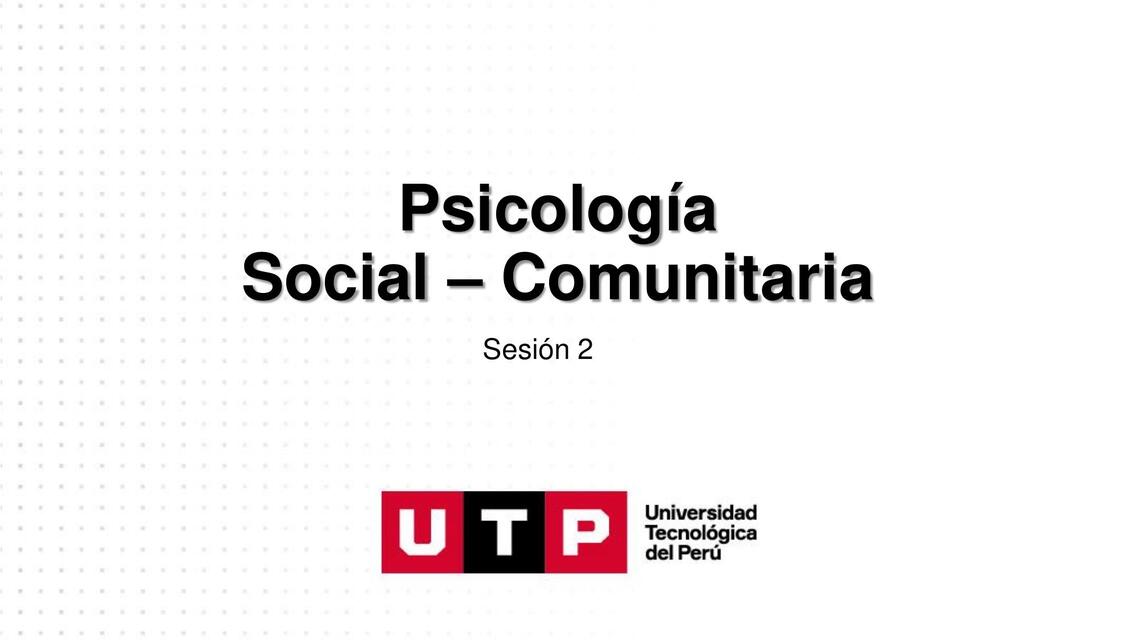 PSICOLOGIA COMUNITARIA