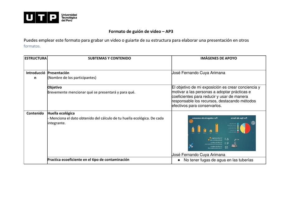 Avance de Portafolio 3 Jose Fernando Cuya Arimana