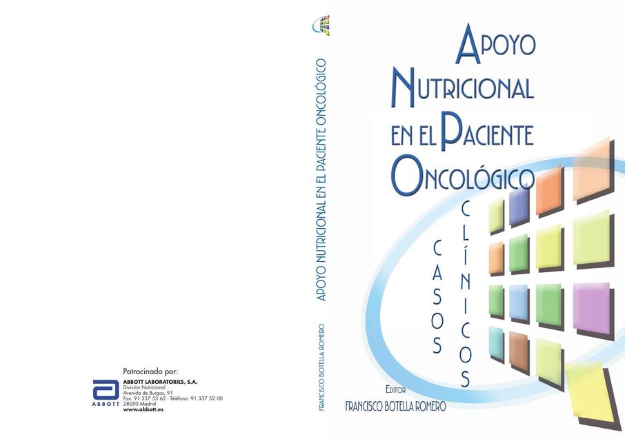 Apoyo nutricional en el paciente oncologico