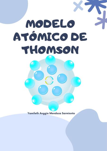 MODELO ATÓMICO DE THOMSON