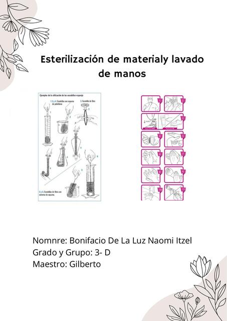 Documento A4 Hoja de Papel Floreada Delicado Nude