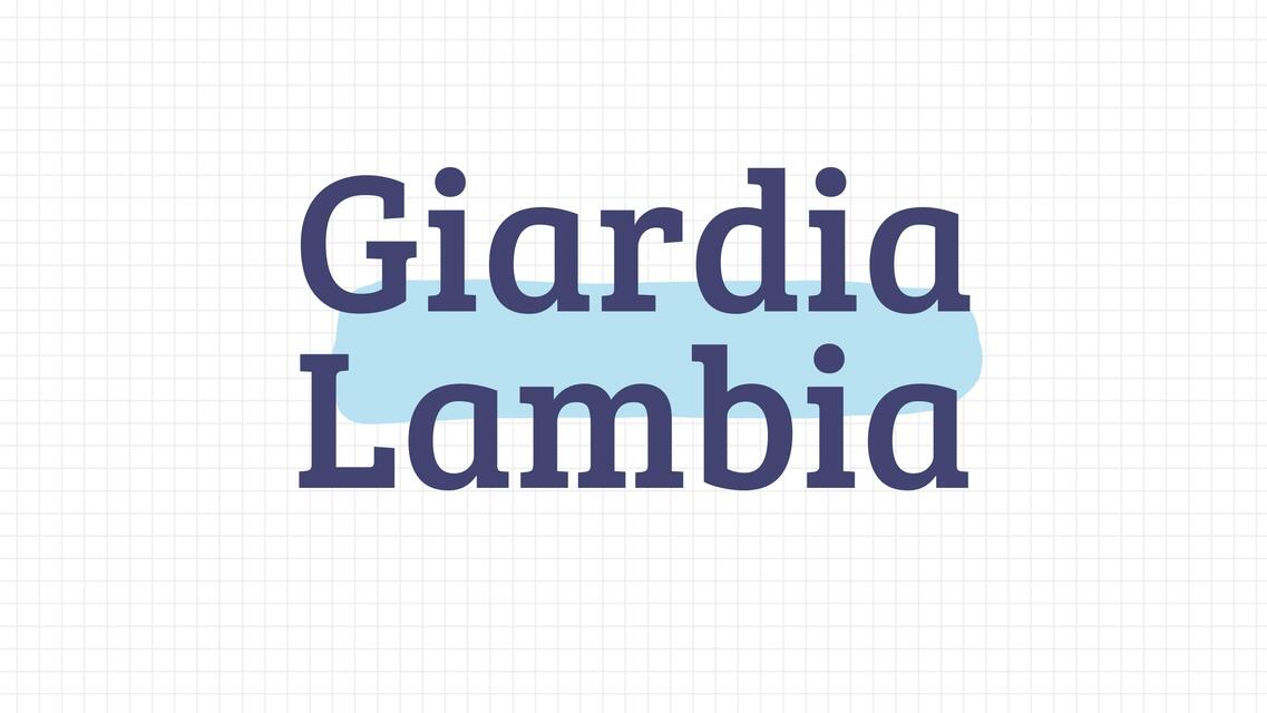 Giardia Lamblia pdf